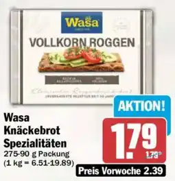 AEZ Wasa Knäckebrot Spezialitäten Angebot