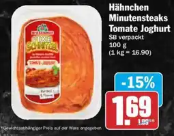 AEZ Hähnchen Minutensteaks Tomate Joghurt Angebot