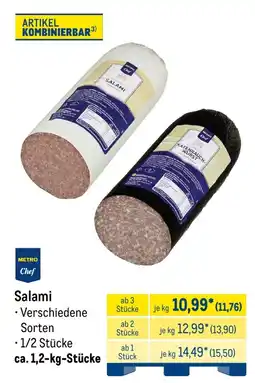 METRO METRO Chef Salami Angebot