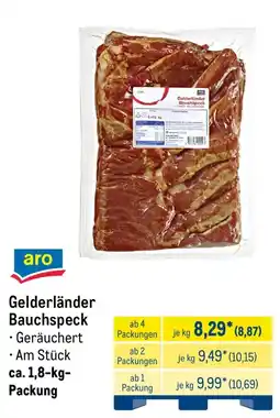 METRO aro Gelderländer Bauchspeck Angebot