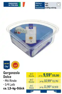 METRO METRO Chef Gorgonzola Dolce Angebot