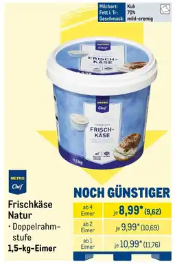 METRO METRO Chef Frischkäse Natur Angebot