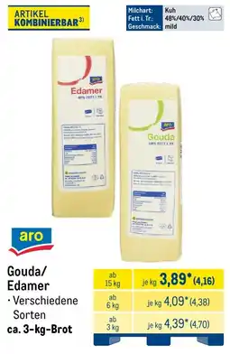 METRO aro Gouda/ Edamer Angebot
