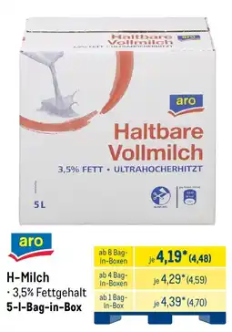 METRO aro H-Milch Angebot