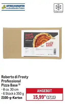 METRO Roberto di Frosty Professional Pizza Base Angebot