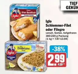 AEZ Iglo Schlemmer-Filet oder Filegro Angebot
