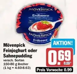 AEZ Mövenpick Feinjoghurt oder Sahnepudding Angebot