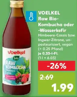 Kaufland VOELKEL Raw Bio Kombucha oder Wasserkefir Angebot