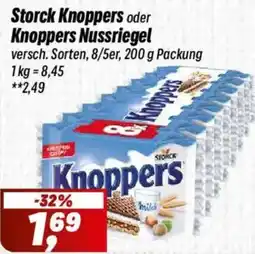 Simmel Storck Knoppers oder Knoppers Nussriegel Angebot