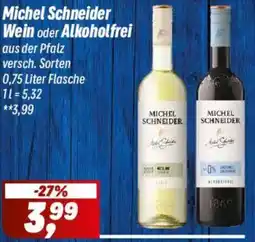 Simmel Michel Schneider Wein oder Alkoholfrei Angebot