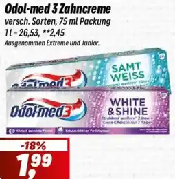 Simmel Odol-med 3 Zahncreme Angebot