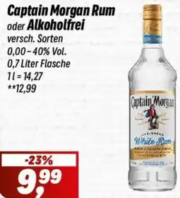 Simmel Captain Morgan Rum oder Alkoholfrei Angebot