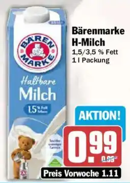 AEZ Bärenmarke H-Milch Angebot