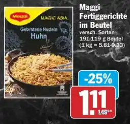 AEZ Maggi Fertiggerichte im Beutel Angebot