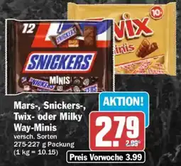 AEZ Mars-, Snickers-, Twix- oder Milky Way-Minis Angebot