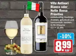 AEZ Villa Antinori Bianco oder Notte Rossa Primitivo Angebot
