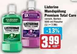 AEZ Listerine Mundspülung Premium Total Care Angebot