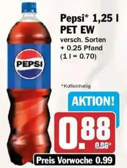 AEZ Pepsi 1,25 I PET EW Angebot