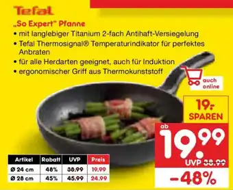Netto Marken-Discount Tefal So Expert Pfanne Angebot