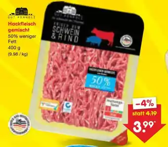Netto Marken-Discount Gut ponholz hackfleisch gemischt Angebot