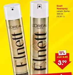 Netto Marken-Discount Elnett Haarspray Angebot