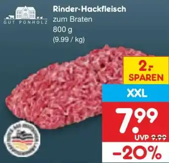 Netto Marken-Discount Gut ponholz rinder-hackfleisch Angebot