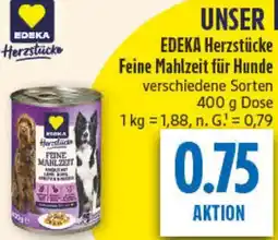 diska EDEKA Herzstücke Feine Mahlzeit für Hunde Angebot