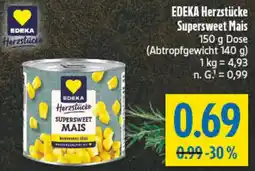 diska EDEKA Herzstücke Supersweet Mais Angebot