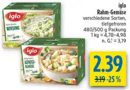diska iglo Rahm-Gemüse Angebot
