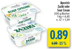 diska Apostels Zaziki oder Sour Cream Angebot