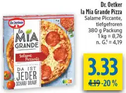 diska Dr. Oetker la Mia Grande Pizza Angebot