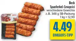 diska Beck Spanferkel-Cevapcici Angebot