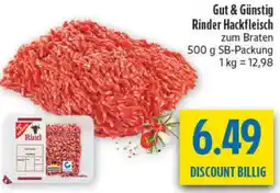 diska Gut & Günstig Rinder Hackfleisch Angebot