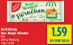 diska Gut & Günstig Nuss-Nougat-Hörnchen Angebot