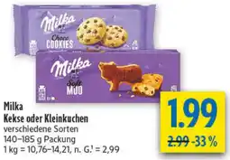 diska Milka Kekse oder Kleinkuchen Angebot
