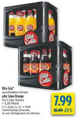 diska Vita Cola oder Limo Orange Angebot