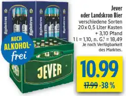 diska Jever oder Landskron Bier Angebot