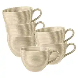 Netto Marken-Discount Seltmann Weiden Milchkaffeetassen Beat Color Glaze 0,35 l 6er Set Angebot