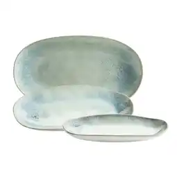 Netto Marken-Discount Mäser Servierplatten-Set, Steinzeug Frozen Angebot