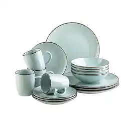 Netto Marken-Discount Mäser Kombiservice, Steinzeug METALLIC RIM Angebot