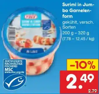 Netto Marken-Discount Surimi in Jumbo Garnelenform Angebot