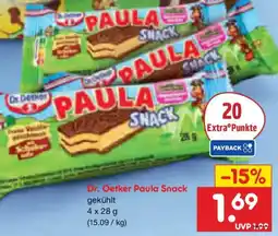 Netto Marken-Discount Dr. Oetker Paula Snack Angebot