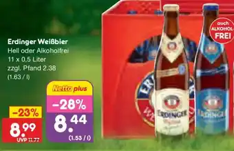 Netto Marken-Discount Erdinger Weißbier Angebot