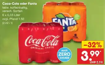 Netto Marken-Discount Coca-Cola oder Fanta Angebot