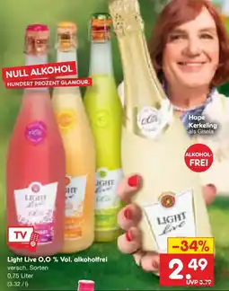 Netto Marken-Discount Light Live 0,0 % Vol. alkoholfrei Angebot