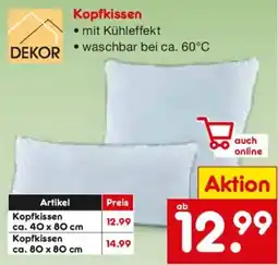 Netto Marken-Discount DEKOR Kopfkissen Angebot