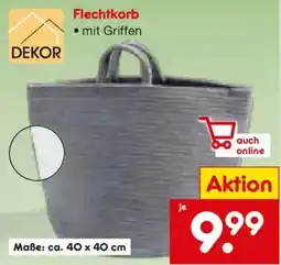 Netto Marken-Discount DEKOR Flechtkorb Angebot