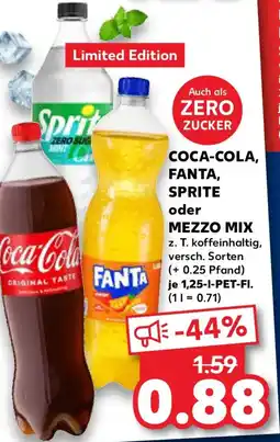 Kaufland COCA-COLA, FANTA, SPRITE oder MEZZO MIX Angebot
