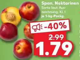 Kaufland Span. Nektarinen Angebot
