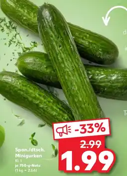 Kaufland Span./dtsch. Minigurken Angebot